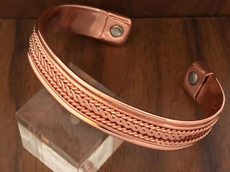 Copper Magnetic Bracelet Energy Pure Copper Cuff Bangle