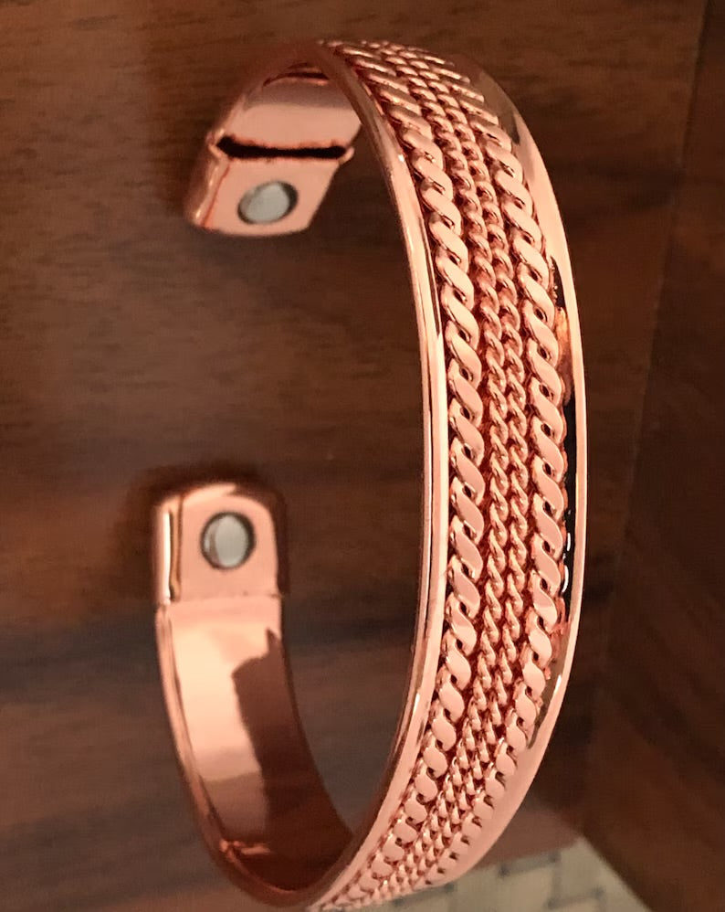 Copper Magnetic Bracelet Energy Pure Copper Cuff Bangle