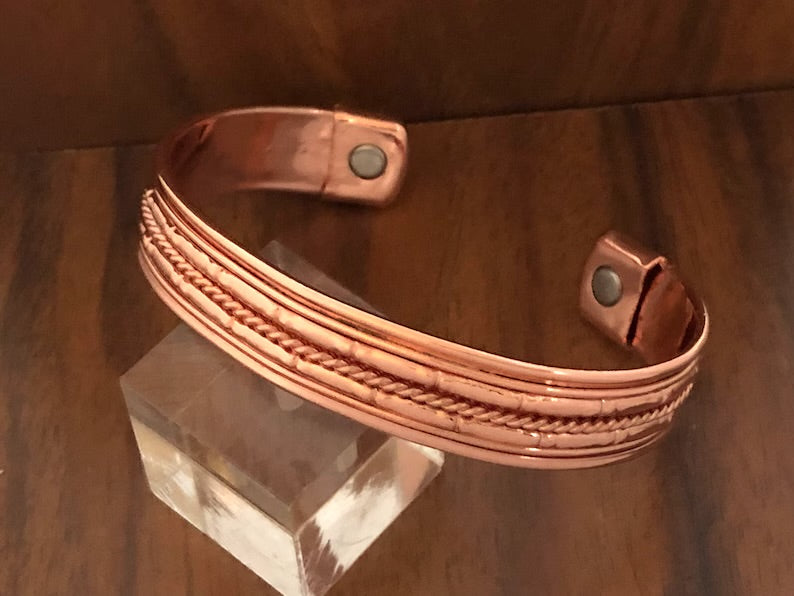 Copper Magnetic Bracelet Energy Pure Copper Cuff Bangle